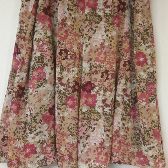 RQT Reversible Skirt Women's 16 Pleated Snake Print & Reversible Floral Print - Picture 1 of 5